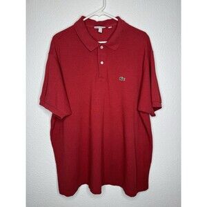 LACOSTE POLO SHIRT Size 8, 3XL Men`s Regular Fit Short Sleeve - Great Condition